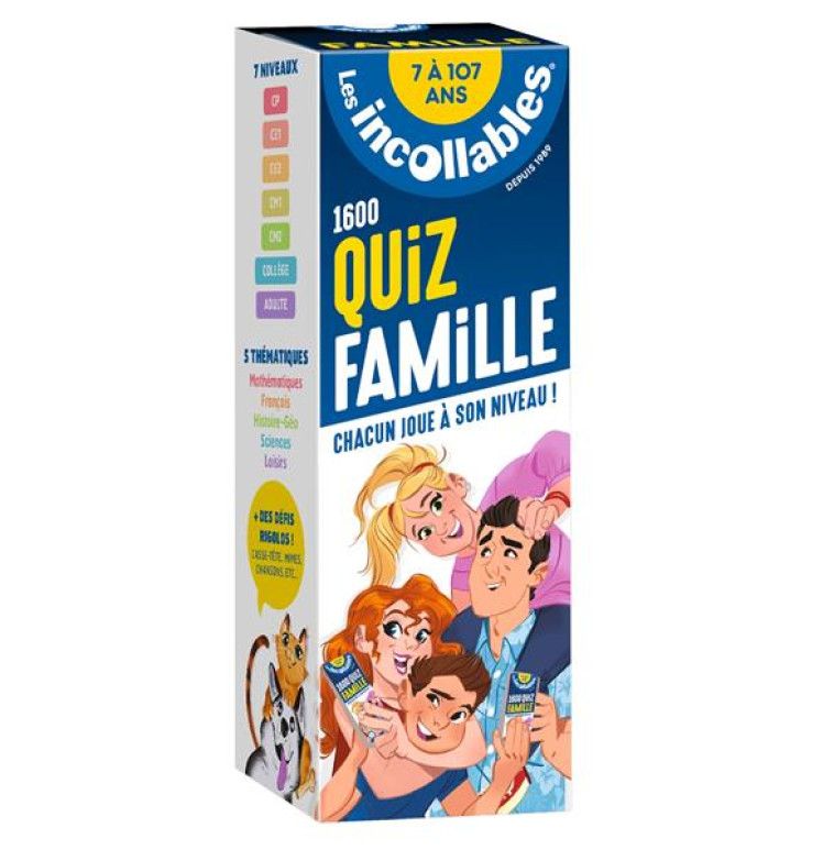 LES INCOLLABLES 1600 QUIZ FAMILLE 2023 - EL GUNTO - PRISMA