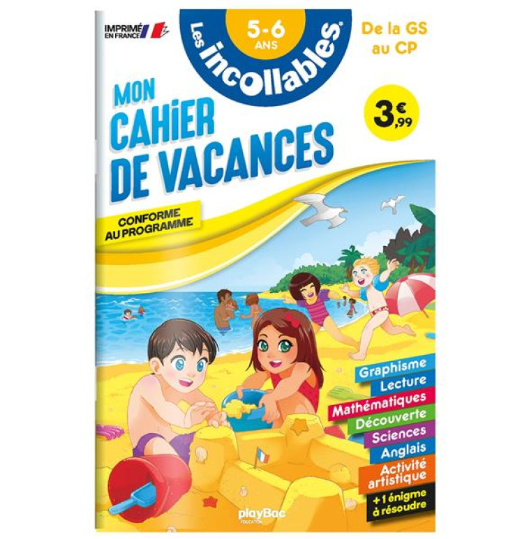 LES INCOLLABLES MON CAHIER DE VACANCES GS/CP 2023 - XXX - PRISMA