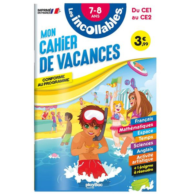 LES INCOLLABLES MON CAHIER DE VACANCES CE1/CE2 2023 - COLLECTIF - PRISMA