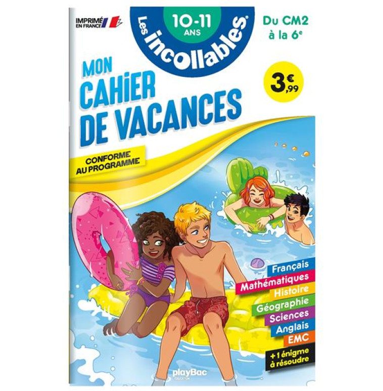 LES INCOLLABLES MON CAHIER DE VACANCES CM2/6E 2023 - COLLECTIF - PRISMA