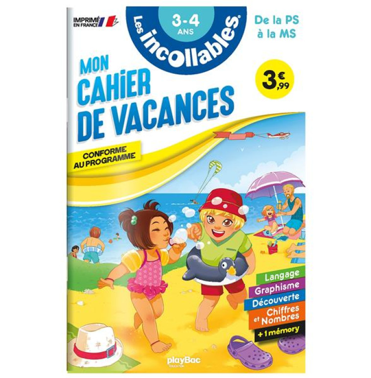 LES INCOLLABLES MON CAHIER DE VACANCES PS/MS 2023 - COLLECTIF - PRISMA