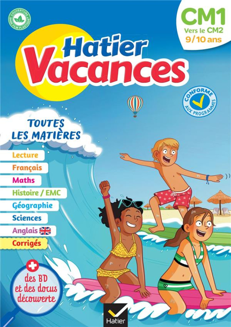 CAHIER DE VACANCES DU CM1 VERS LE CM2 2023 - CAMBAROT/ROBERT - HATIER SCOLAIRE