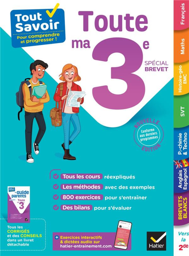 TOUT SAVOIR TOUTE MA 3E 2023 SPECIAL BREVET - AUSSOURD/LAMARCHE - HATIER SCOLAIRE