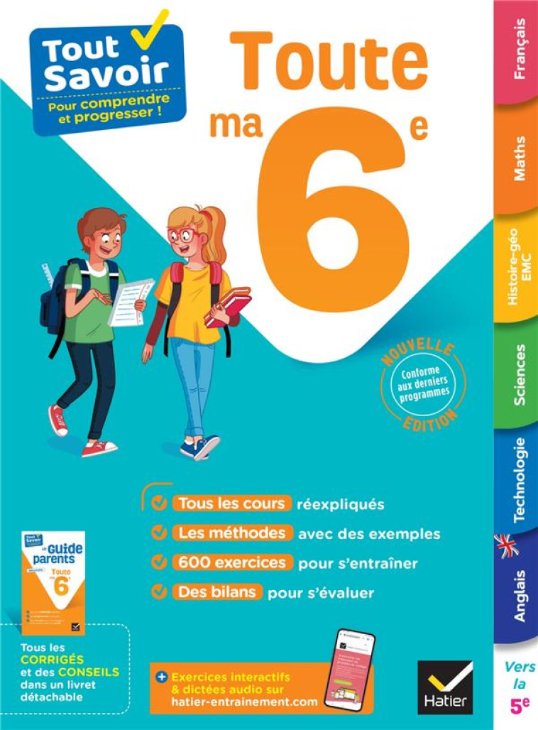 TOUT SAVOIR TOUTE MA 6E 2023 - CHAMPETIER/GEORGES - HATIER SCOLAIRE