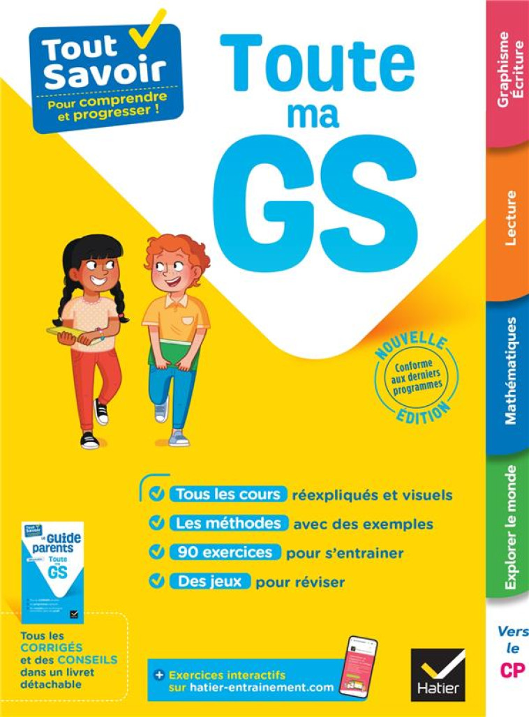 TOUT SAVOIR TOUTE MA GS 2023 - BARGE/GIROUD/OVERZEE - HATIER SCOLAIRE