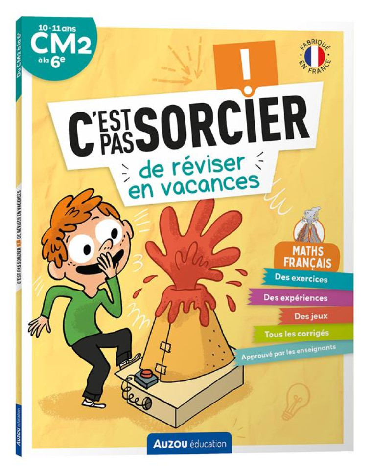 C'EST PAS SORCIER DE REVISER EN VACANCES - DU CM2 A LA 6E - BOUTTIER-GUERIVE - PHILIPPE AUZOU