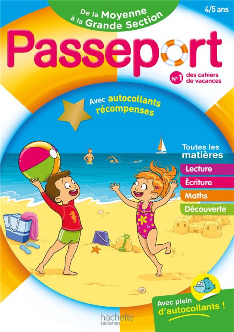 PASSEPORT - DE LA MOYENNE A LA GRANDE SECTION 4/5 ANS - POURE/EXBRAYAT - HACHETTE