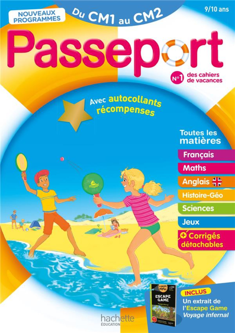 PASSEPORT - DU CM1 AU CM2 9/10 ANS - BARTHOMEUF/CHANTEUX - HACHETTE