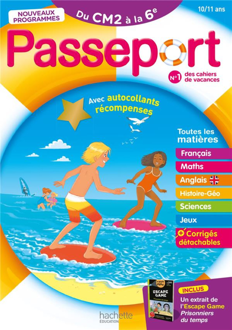 PASSEPORT - DU CM2 A LA 6EME 10/11 ANS - MASCLET/BONNERAT - HACHETTE