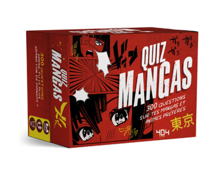 QUIZ MANGA : 300 QUESTIONS ! - ANIMOTAKU - 404 EDITIONS