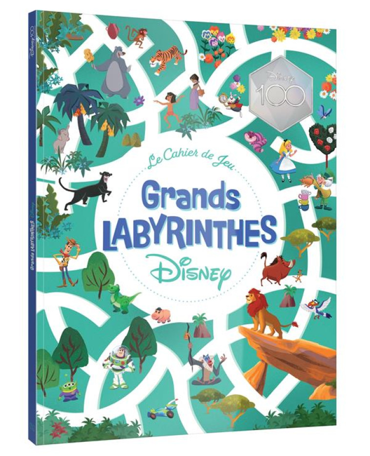 GRAND LABYRINTHE CAHIER DE JEUX DISNEY - COLLECTIF - HACHETTE