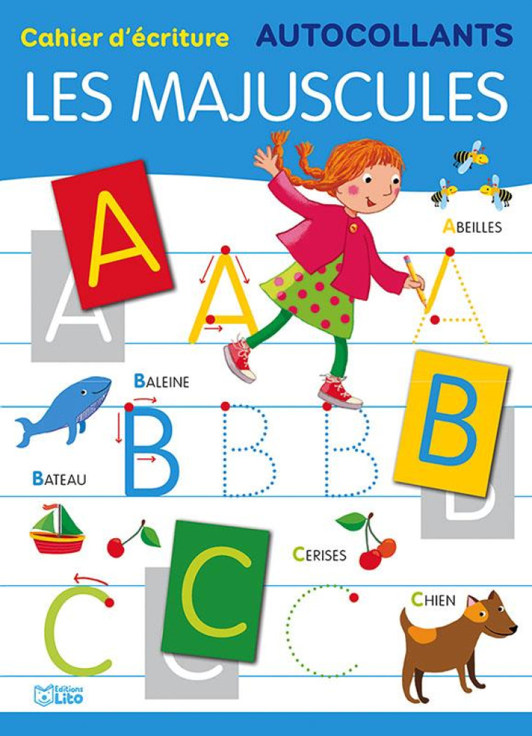 AUTOCOLLANTS LES MAJUSCULES - BRISTOT - LITO