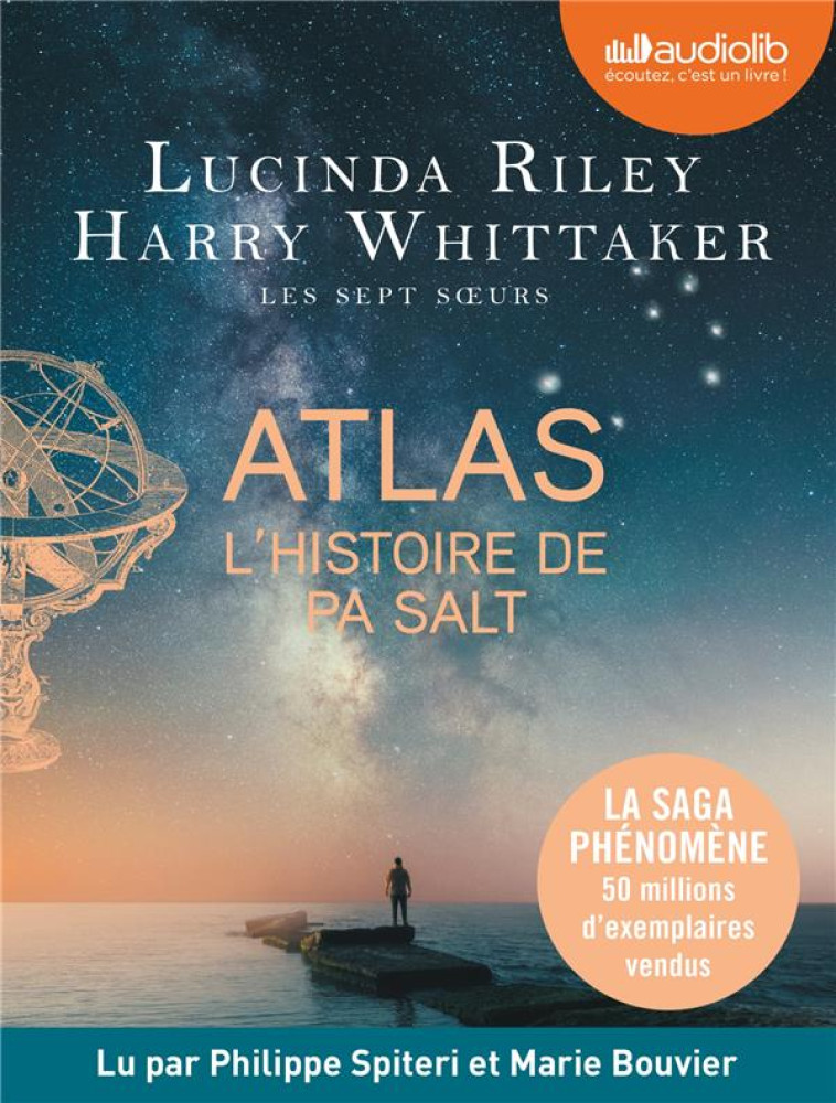 LES SEPT SOEURS, TOME 8 ATLAS - LIVRE AUDIO 2 CD MP3 - RILEY/WHITTAKER - AUDIOLIB