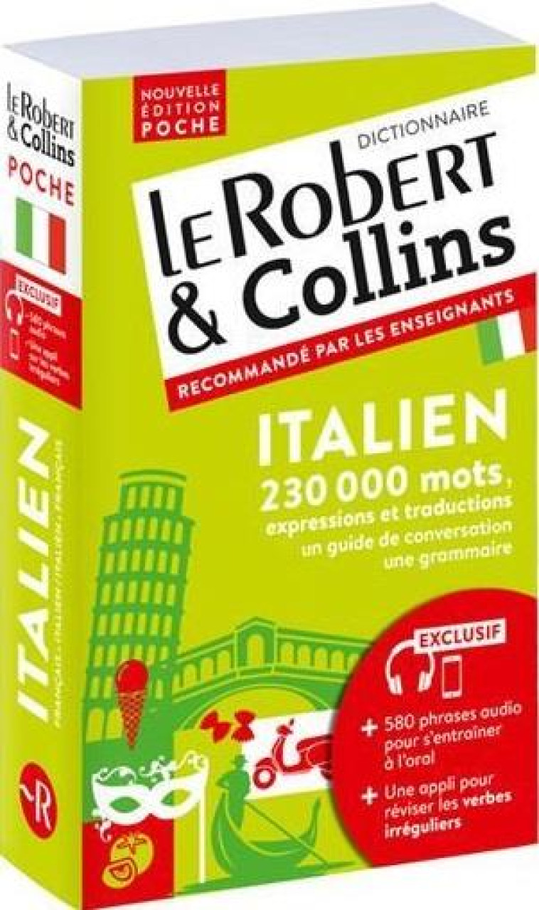 DICTIONNAIRE ROBERT & COLLINS POCHE ITALIEN - COLLECTIF - LE ROBERT