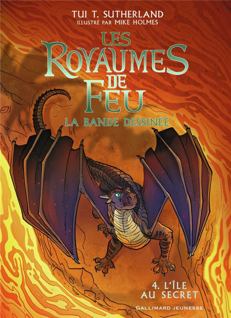 LES ROYAUMES DE FEU T04 L'ILE AU SECRET AVEC LES ROMANS - SUTHERLAND/HOLMES - GALLIMARD