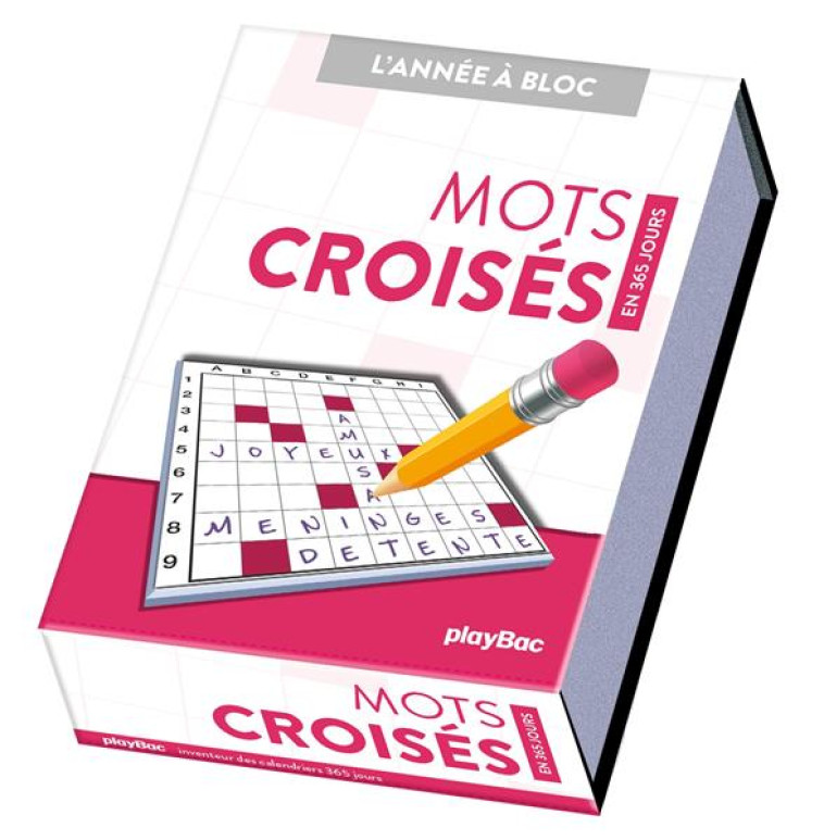 CALENDRIER MOTS CROISES EN 365 JOURS - L-ANNEE A BLOC - XXX - NC