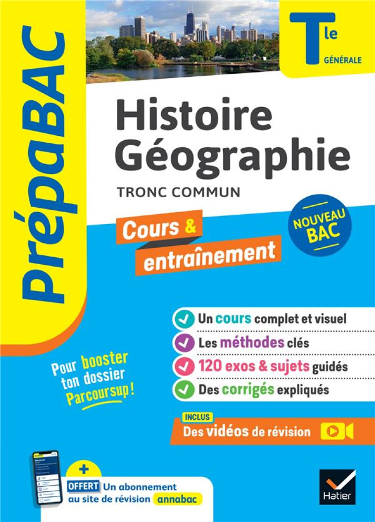 HISTOIRE-GEOGRAPHIE TLE GENERALE TRONC COMMUN ED 2023 - BEDOURET/CALAUZENES - HATIER SCOLAIRE