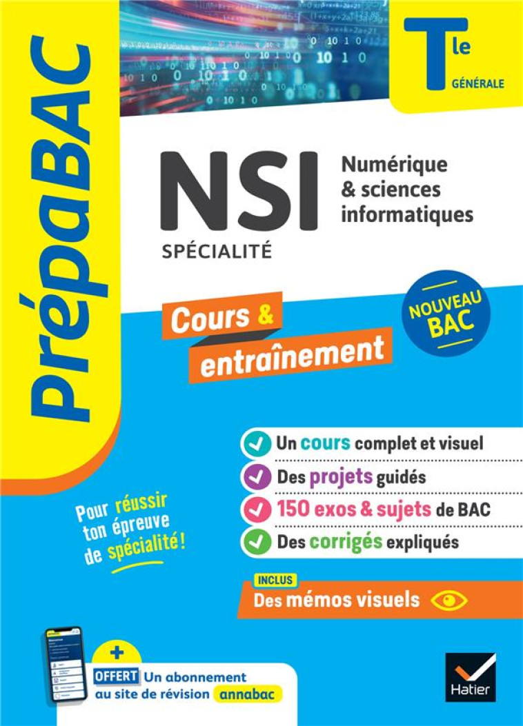 PREPABAC NSI TLE GENERALE (SPECIALITE) - BAC 2024 - CONNAN/PETROV/SIGNAC - HATIER SCOLAIRE