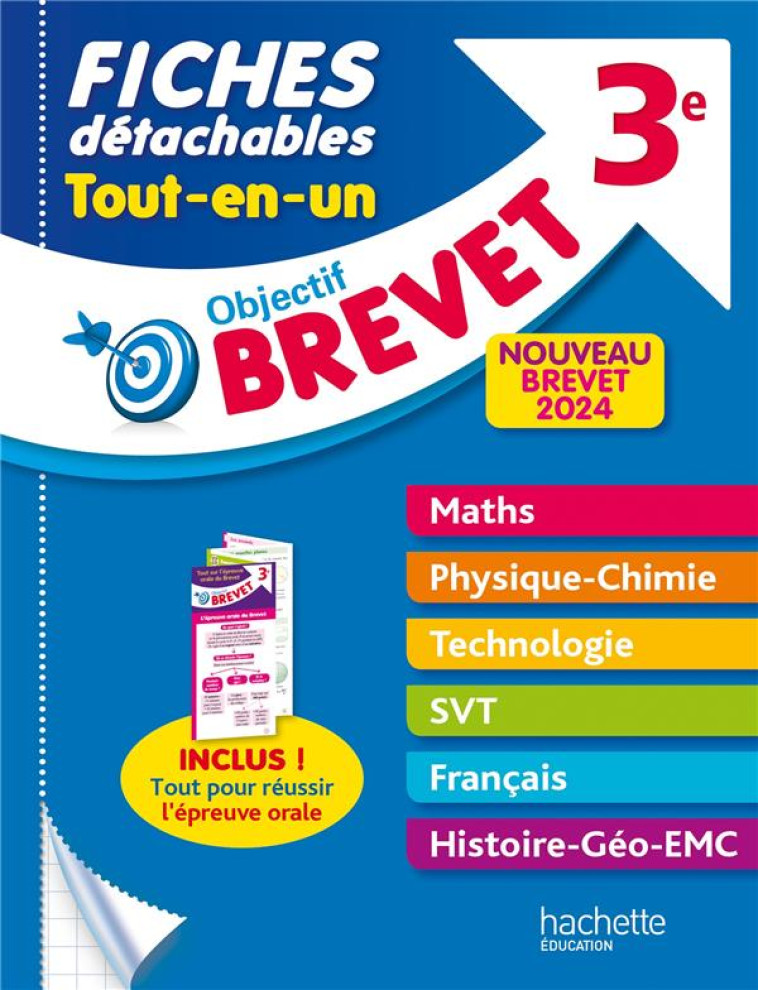 FICHES DETACHABLES BREVET TOUT-EN-UN 2024 - CLAMART/DESSAINT - HACHETTE