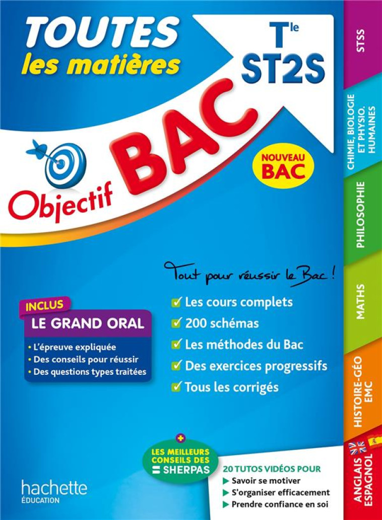 OBJECTIF BAC TOUTES LES MATIERES TLE ST2S 2024 - MENARD/GARNIER/PROST - HACHETTE