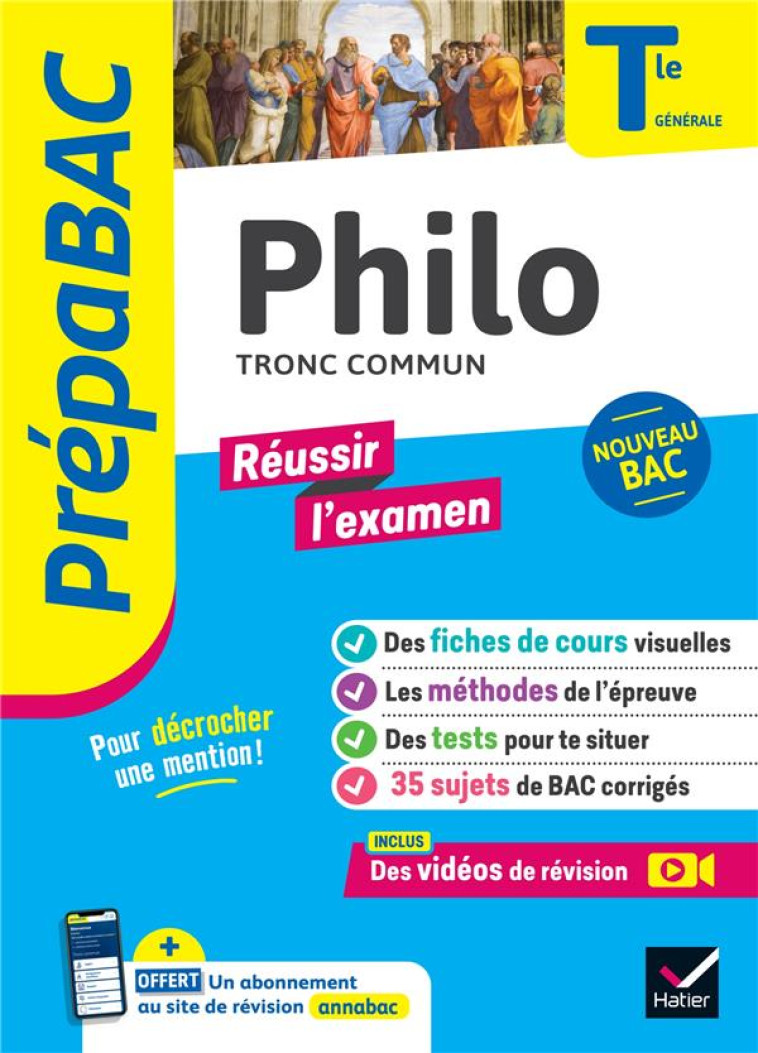 PHILOSOPHIE TLE GENERALE TRONC COMMUN ED 2023 - BROUSMICHE/DEKHIL - HATIER SCOLAIRE