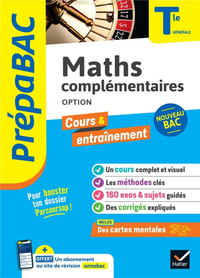 OPTION MATHS COMPLEMENTAIRES TLE GENERALE ED 2023 - ABADIE/MEYER/DELFAUD - HATIER SCOLAIRE