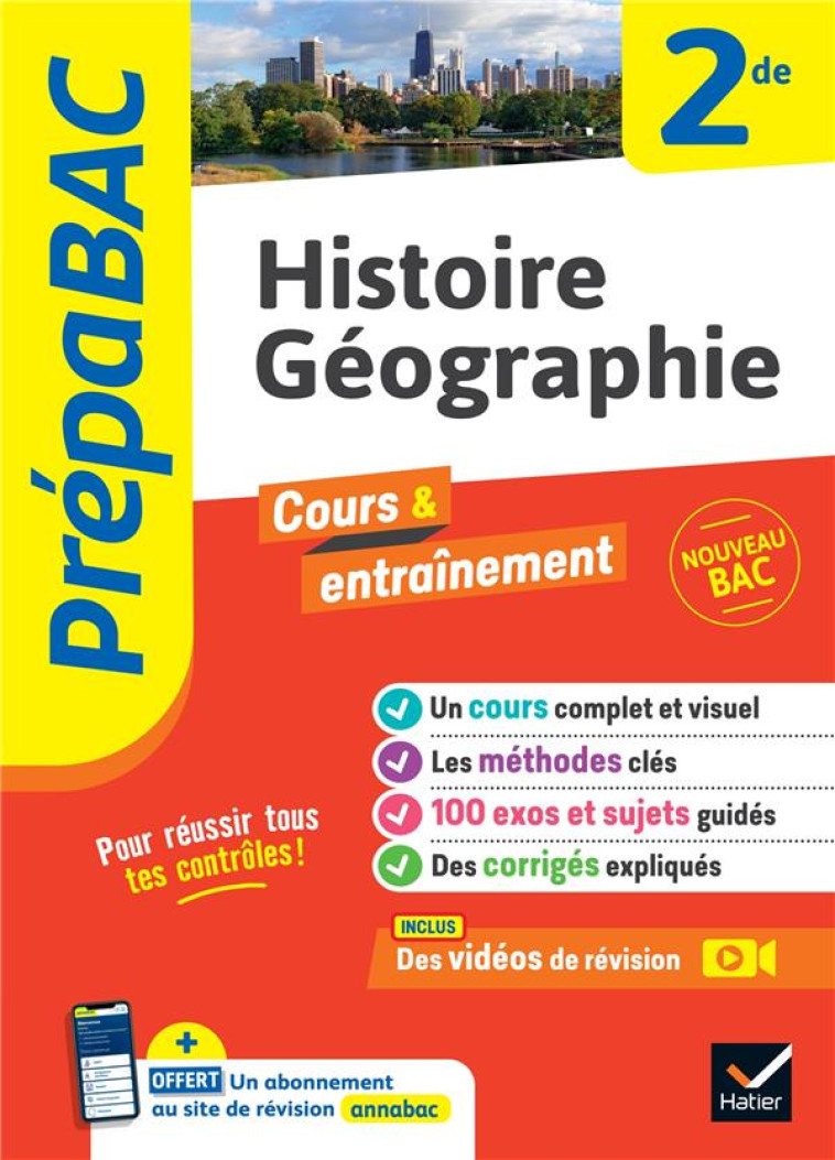 HISTOIRE-GEOGRAPHIE 2DE ED 2023 - CLAVEL/GAILLARD - HATIER SCOLAIRE