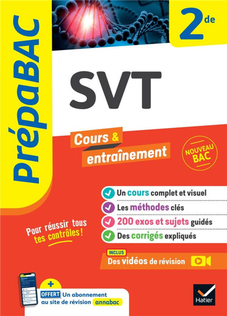 SVT 2DE ED 2023 - DUCASSE/FORICHON/VAH - HATIER SCOLAIRE