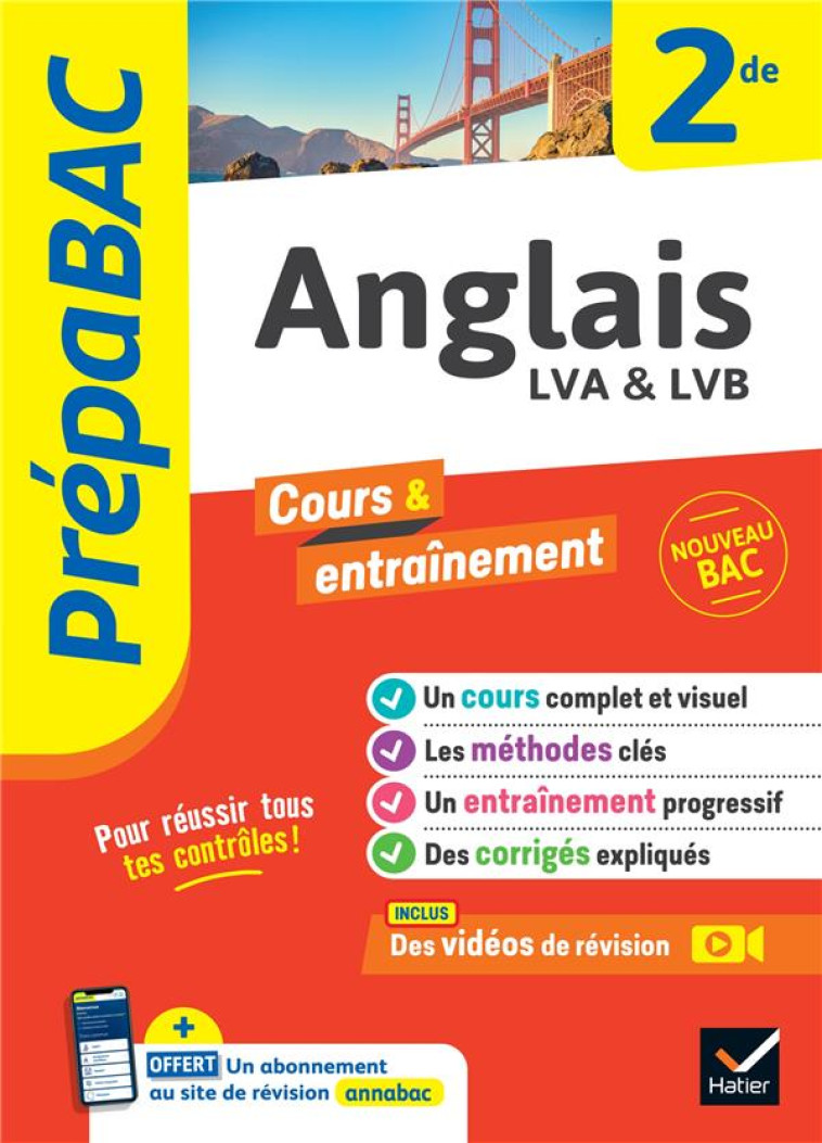 ANGLAIS LVA & LVB 2DE  ED 2023 - BIGNAUX/HOURQUIN - HATIER SCOLAIRE