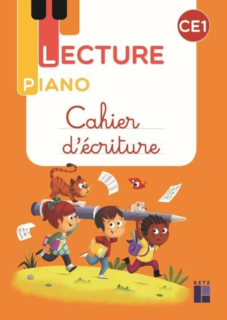 LECTURE PIANO CE1 - CAHIER D-ECRITURE - MAT GERALDINE - RETZ