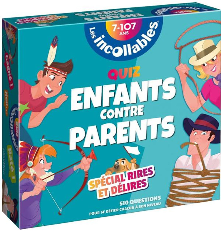 BOITE QUIZ INCOLLABLES ENFANTS CONTRE PARENTS SPECIAL RIRES ET DELIRES - XXX - PRISMA