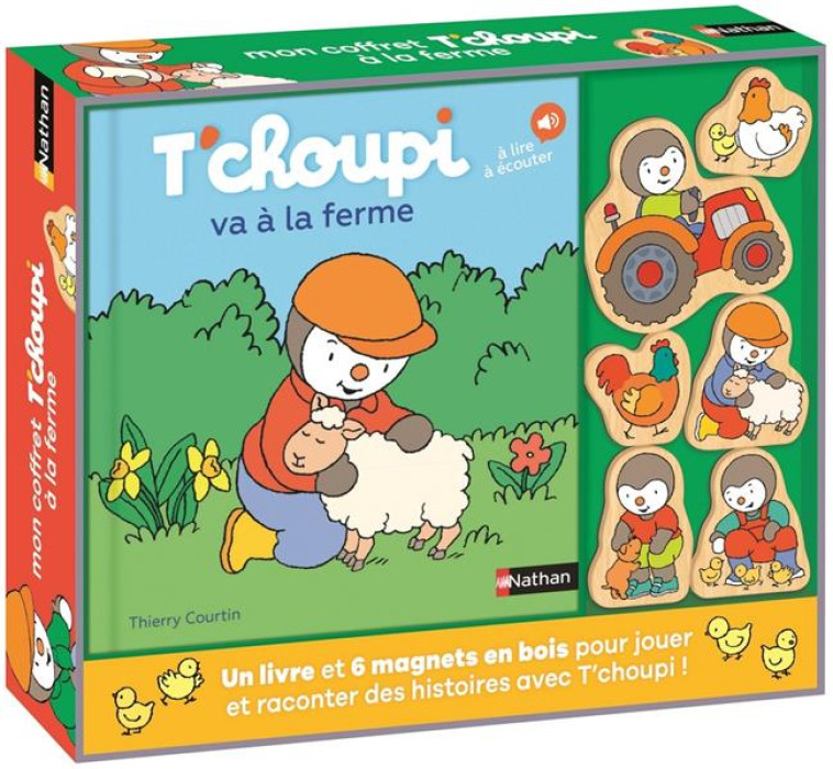 MON COFFRET T-CHOUPI VA A LA FERME - COURTIN THIERRY - CLE INTERNAT