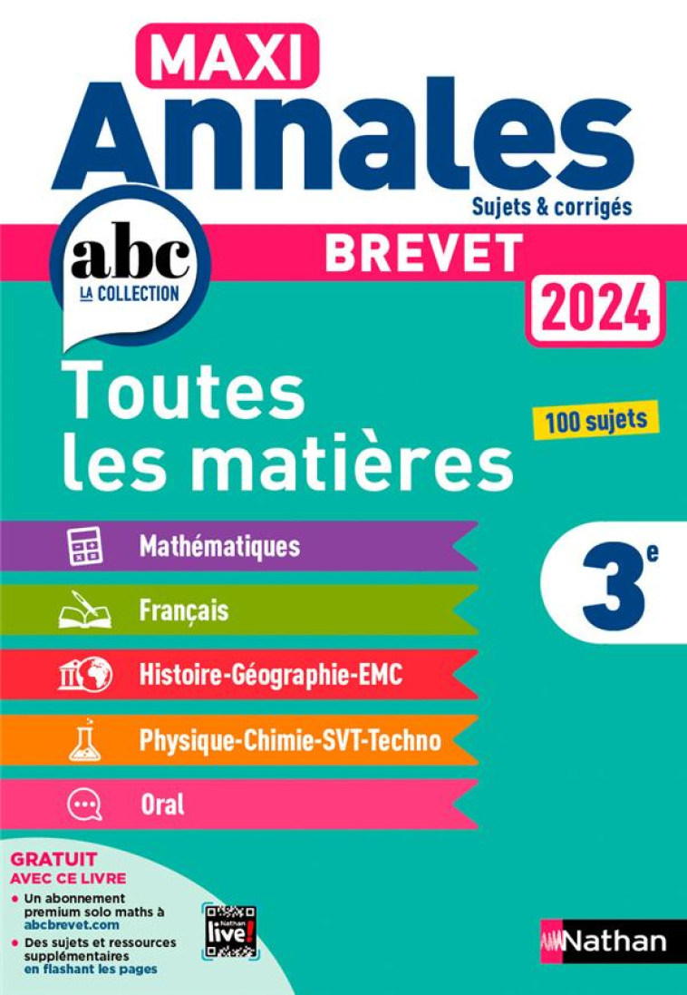 MAXI ANNALES BREVET 2024 - BOUHOURS THOMAS - CLE INTERNAT