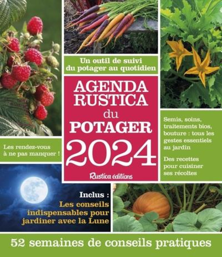 AGENDA RUSTICA DU POTAGER 2024 - ELGER ROBERT - RUSTICA