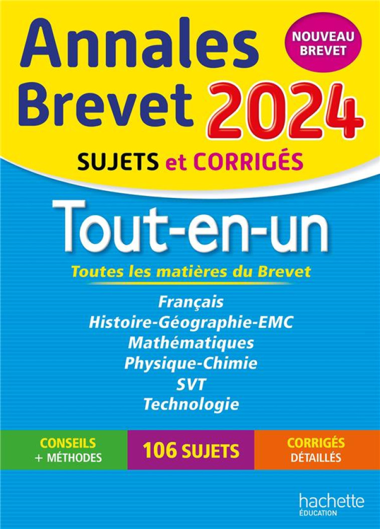 ANNALES BREVET TOUT-EN-UN  2024 - REAUTE/LASKAR/SAISSE - HACHETTE