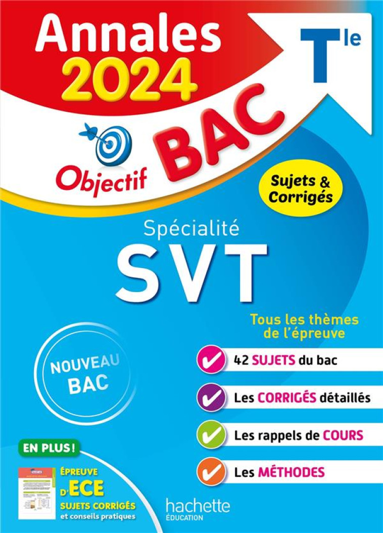 ANNALES SPECIALITE SVT 2024 - DELGUEL/FABIEN - HACHETTE