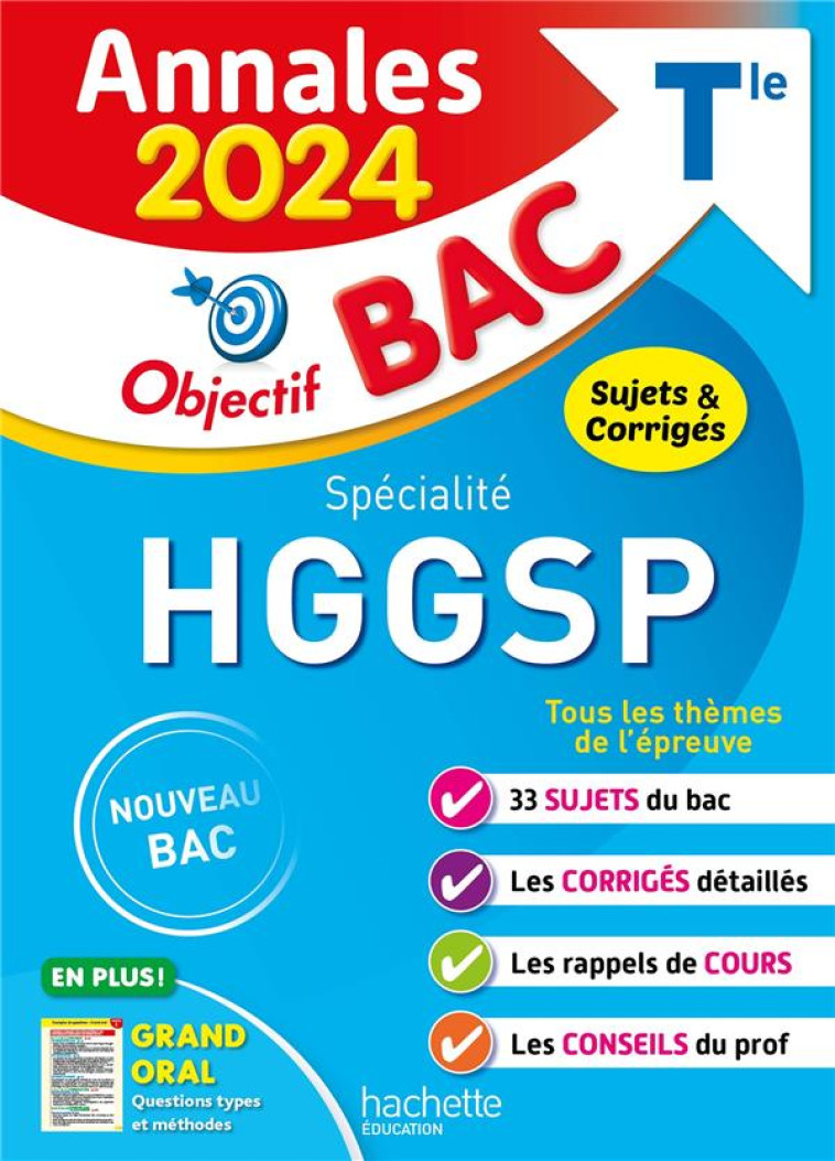 ANNALES SPECIALITE HGGSP 2024 - LEONARD ARNAUD - HACHETTE