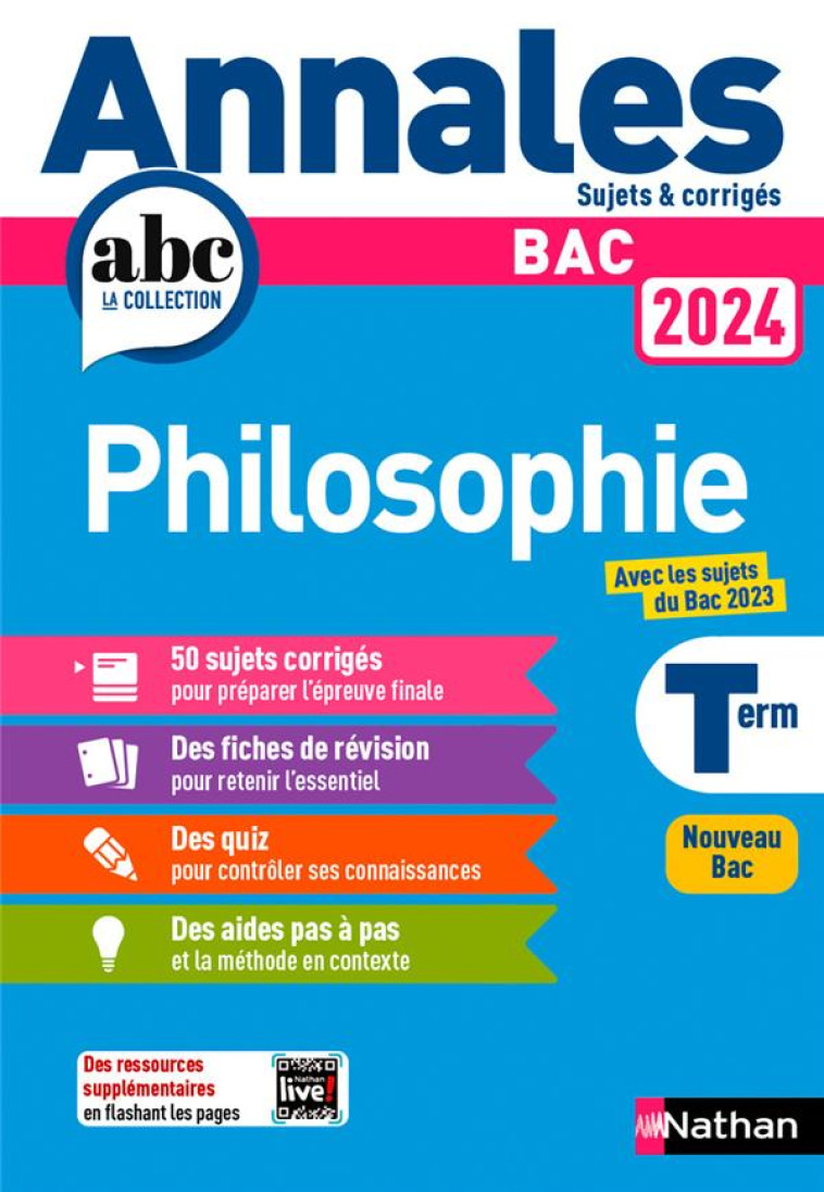 ANNALES BAC PHILO 2024 - GERARD-DOROZOI - CLE INTERNAT