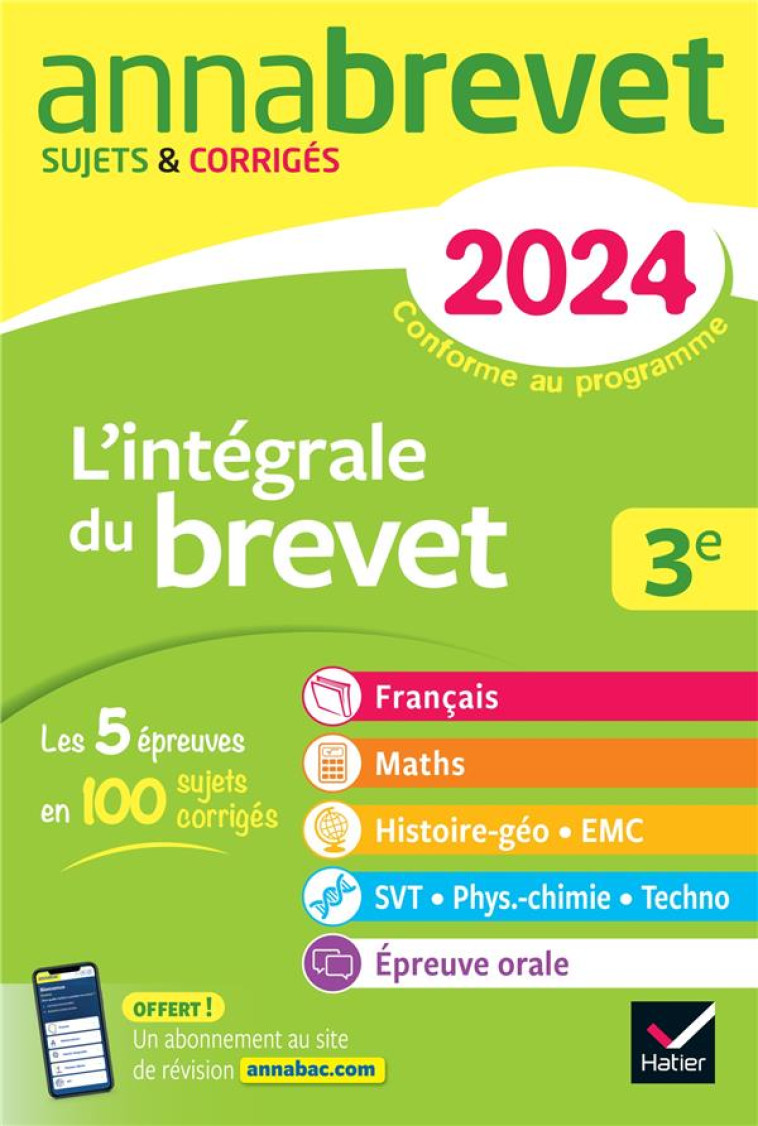 L-INTEGRALE DU BREVET 2024 - FORMOND/TAQUECHEL - DIDIER