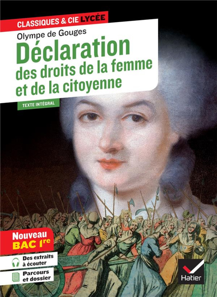 DECLARATION DES DROITS DE LA FEMME ET DE LA CITOYENNE BAC 2022 - GOUGES - HATIER SCOLAIRE