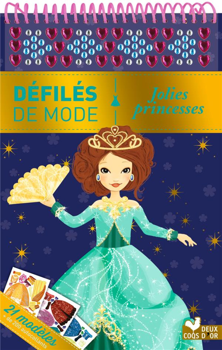 DEFILES DE MODE - JOLIES PRINCESSES CARNET A SPIRALE - PHELIPON LAURE - HACHETTE