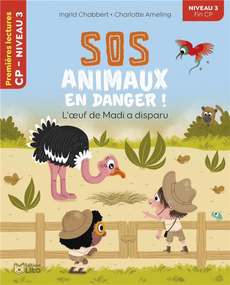 SOS ANIMAUX EN DANGER - L-OEUF DE MADI A DISPARU CP NIVEAU 3 - CHABBERT - LITO