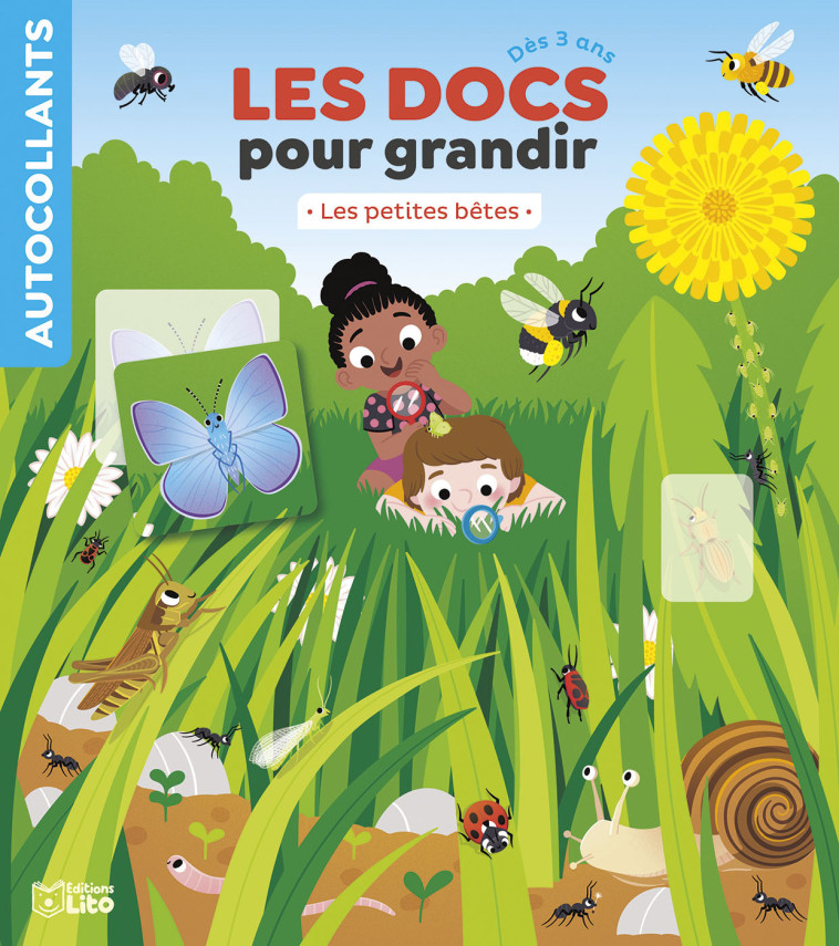 LES PETITES BETES DES 3 ANS AUTOCOLLANTS - TISSERAND - LITO