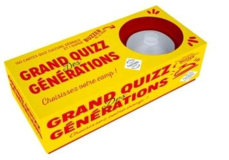 COFFRET LE GRAND QUIZ DES GENERATIONS - MILLENNIALS VS BOOMERS - XXX - NC