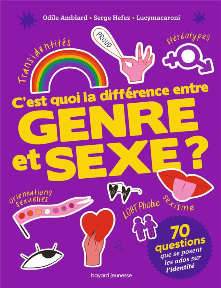 C-EST QUOI LA DIFFERENCE ENTRE GENRE ET SEXE ? - AMBLARD/HEFEZ - BAYARD JEUNESSE