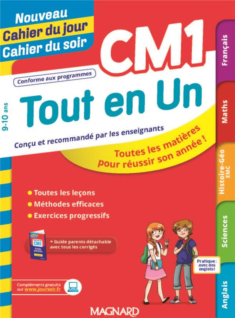 CAHIER DU JOUR CAHIER DU SOIR CM1 - VACHER/REDOUTE - MAGNARD