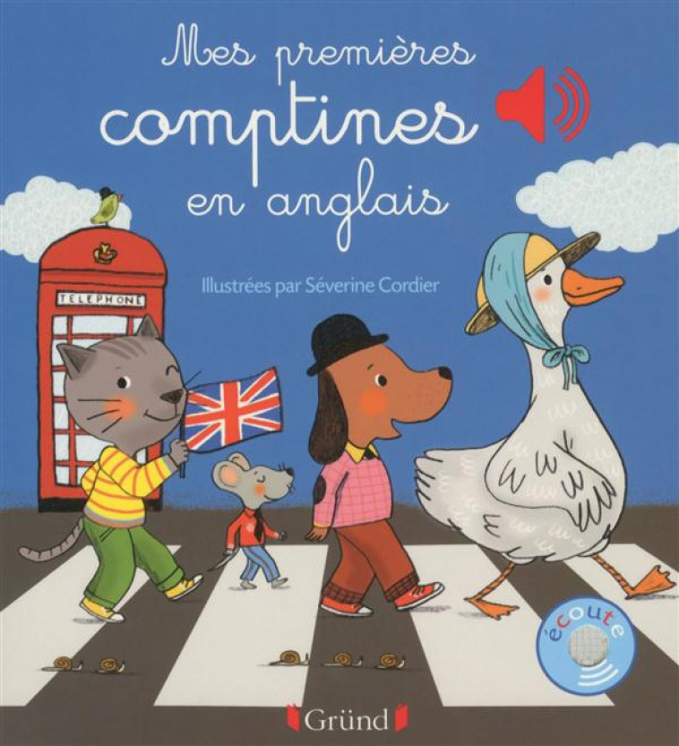 MES PREMIERES COMPTINES EN ANGLAIS 1 EX DE DEMO - CORDIER SEVERINE - Gründ