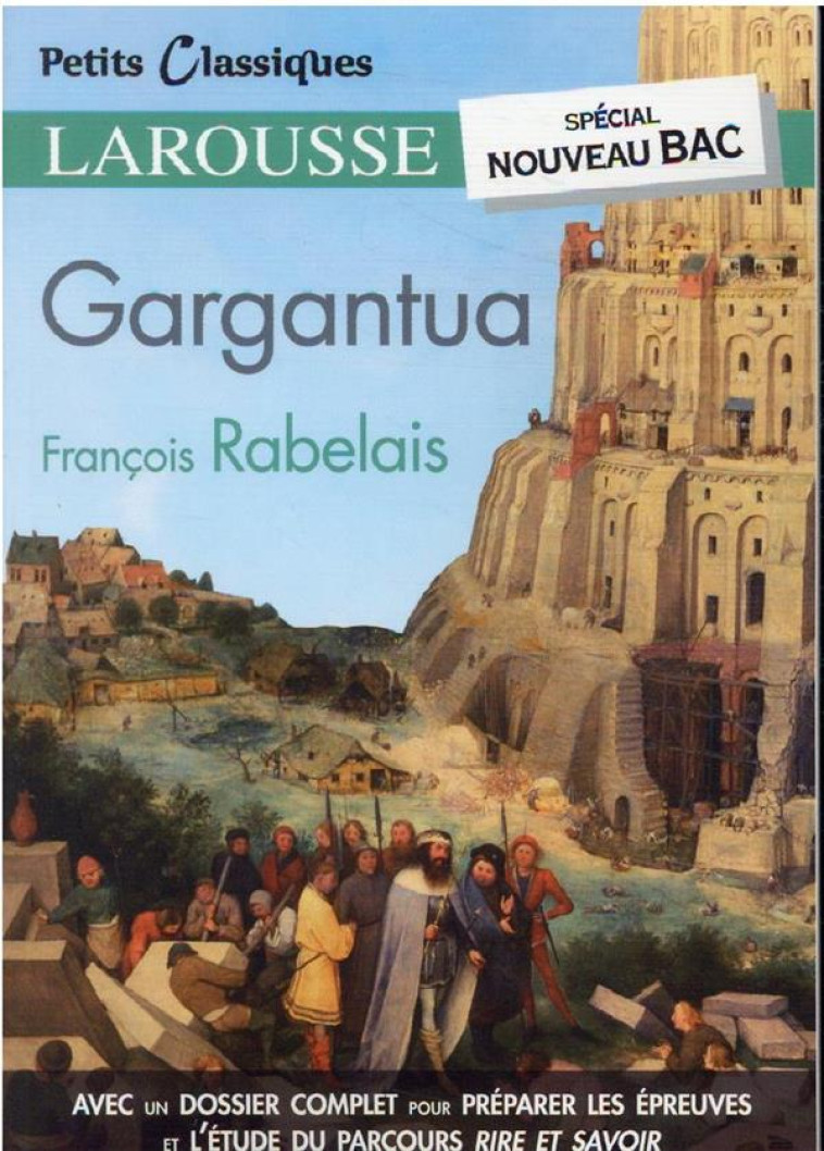 GARGANTUA BAC 2022 EXTRAITS - RABELAIS FRANCOIS - LAROUSSE