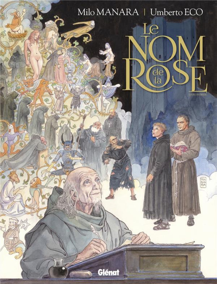 LE NOM DE LA ROSE LIVRE PREMIER - MANARA/ECO - GLENAT