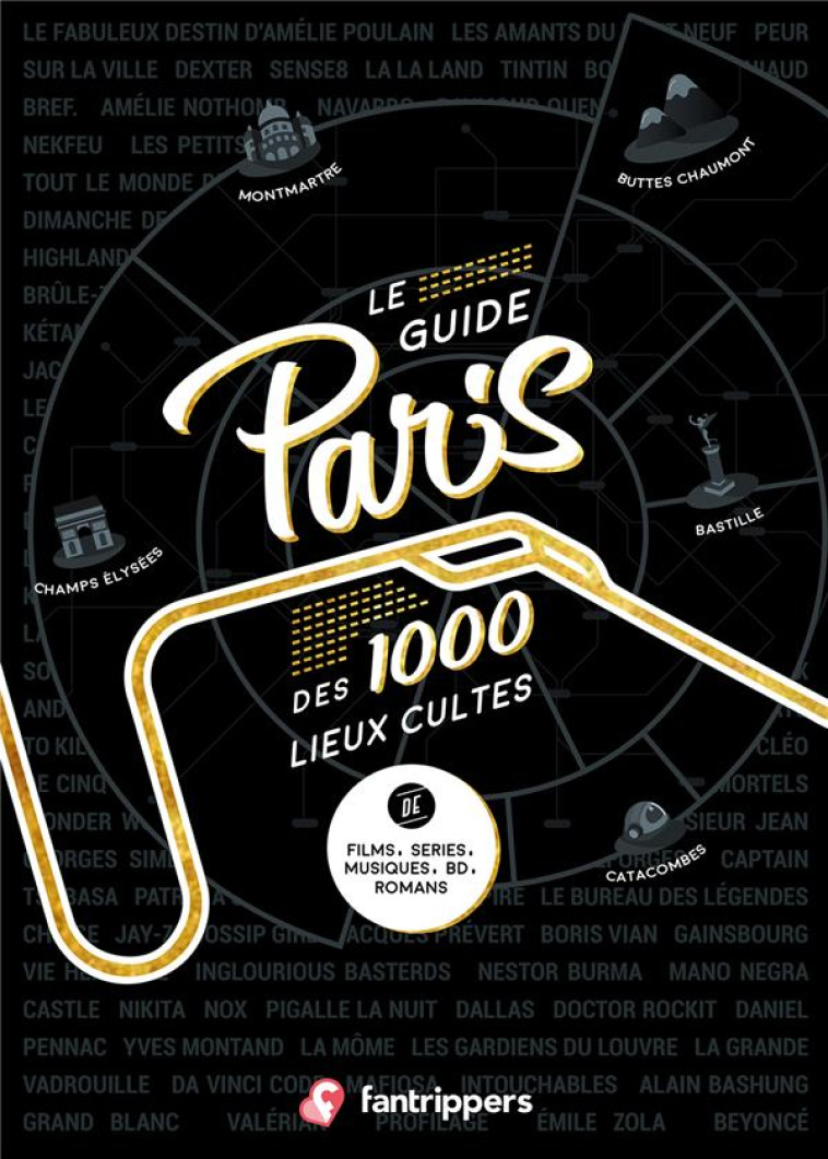 LE GUIDE PARIS DES 1000 LIEUX CULTES DE FIL MS, SERIES, MUSIQUES, BD, ROMANS - ALBERT/SCHNEIDER - FANTRIPPERS